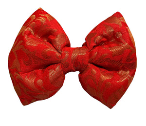 Bow Tie for Pets: Banarasi Dog Bow Tie for Special Occasions
