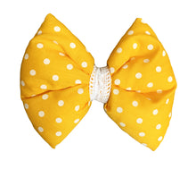 Load image into Gallery viewer, Dog Bow Tie: Sunshine Polka Dot Pet Bow Tie